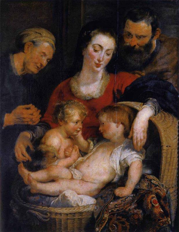 Peter Paul Rubens The Holy Family with St Elizabeth oil painting image